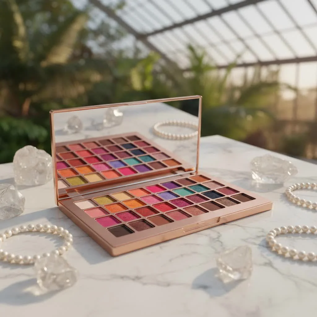 Boots No7 eyeshadow palette with various shades